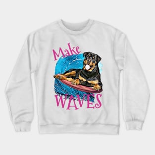 WAVES Rottweiler Crewneck Sweatshirt